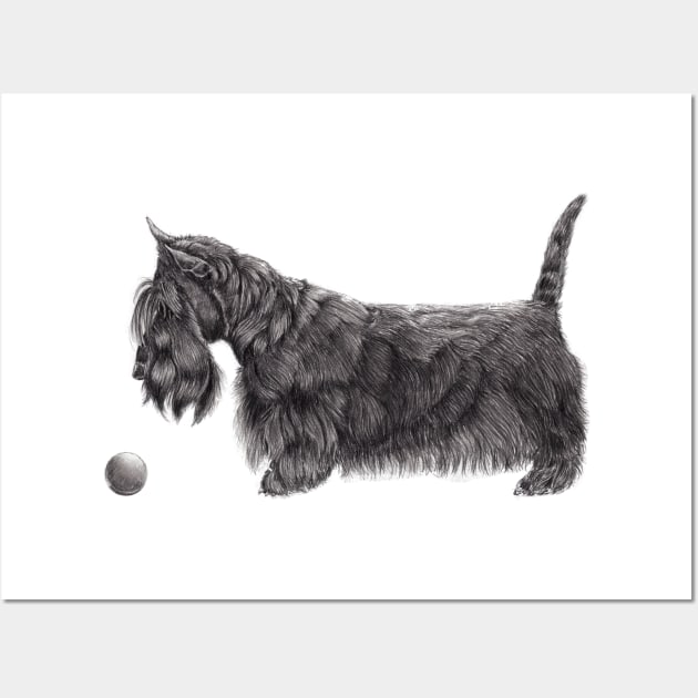 Scottish terrier Wall Art by doggyshop